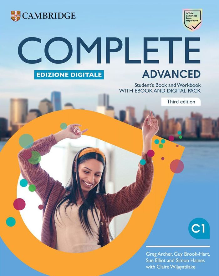 Couverture du livre « COMPLETE ADVANCED; STUDENT'S BOOK AND WORKBOOK WITH EBOOK AND DIGITAL PACK (ITALIAN EDITION-BSMART) » de Greg Archer, librairie Les Contes Infusés à Corte