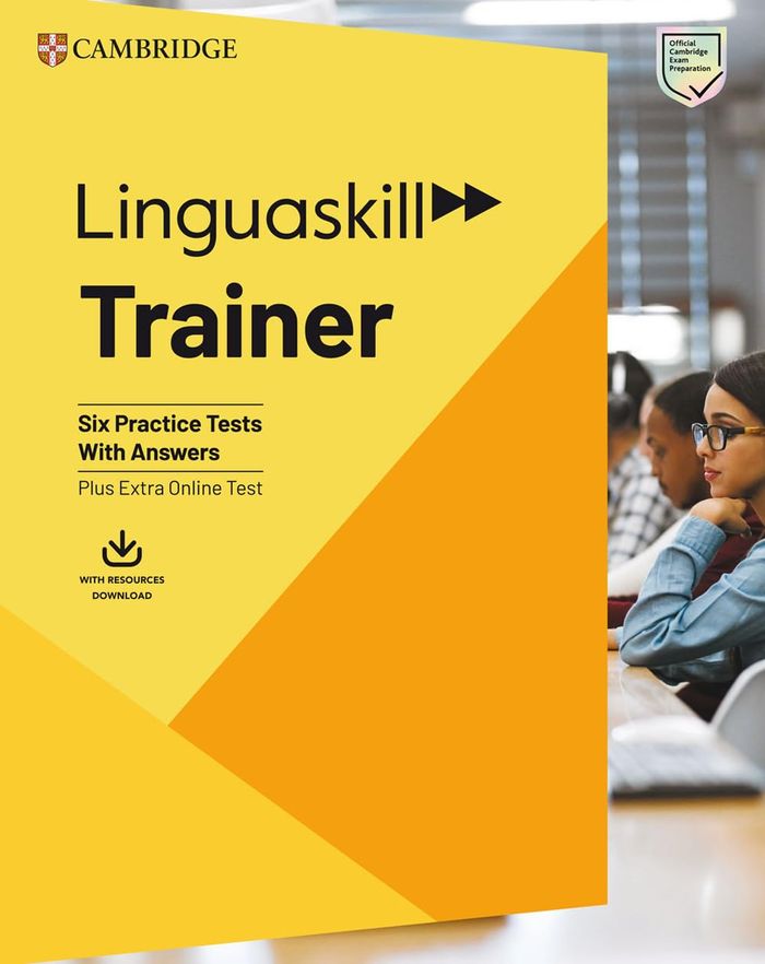 Couverture du livre « LINGUASKILL TRAINER B1 TO C1 TRAINER WITH ANSWERS WITH DOWNLOADABLE AUDIO » de Archer/hobbs, librairie Les Contes Infusés à Corte