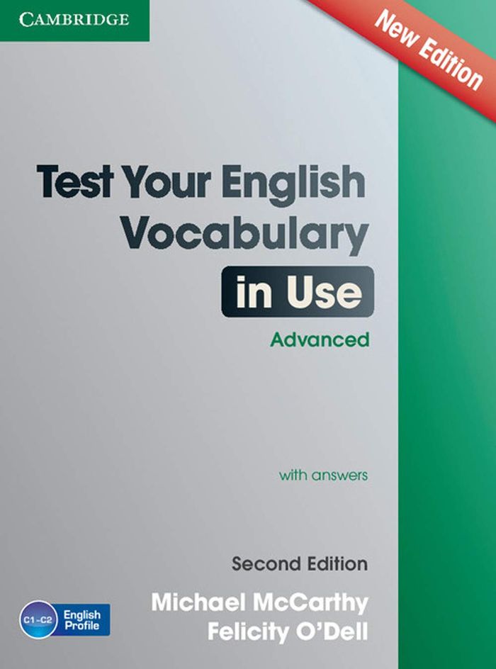 Couverture du livre « TEST YOUR ENGLISH VOCABULARY IN USE ADVANCED WITH ANSWERS » de Michael Mccarthy, librairie Les Contes Infusés à Corte