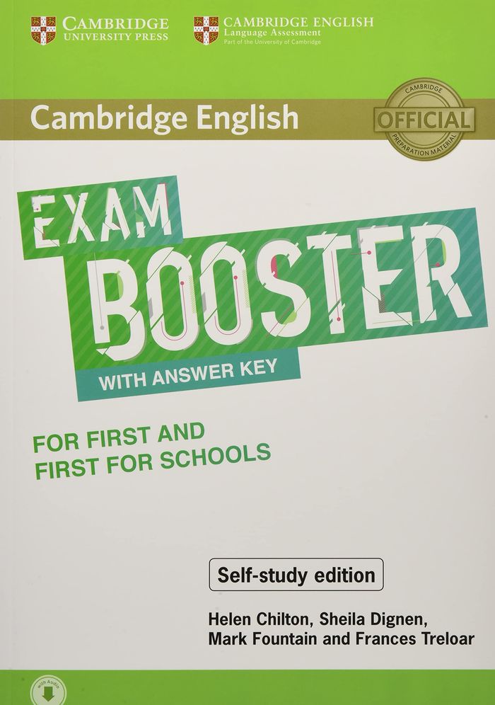 Couverture du livre « CAMBRIDGE ENGLISH EXAM BOOSTERS - CAMBRIDGE ENGLISH BOOSTER WITH ANSWER KEY FOR FIRST AND FIRST FOR » de Xxx, librairie Les Contes Infusés à Corte