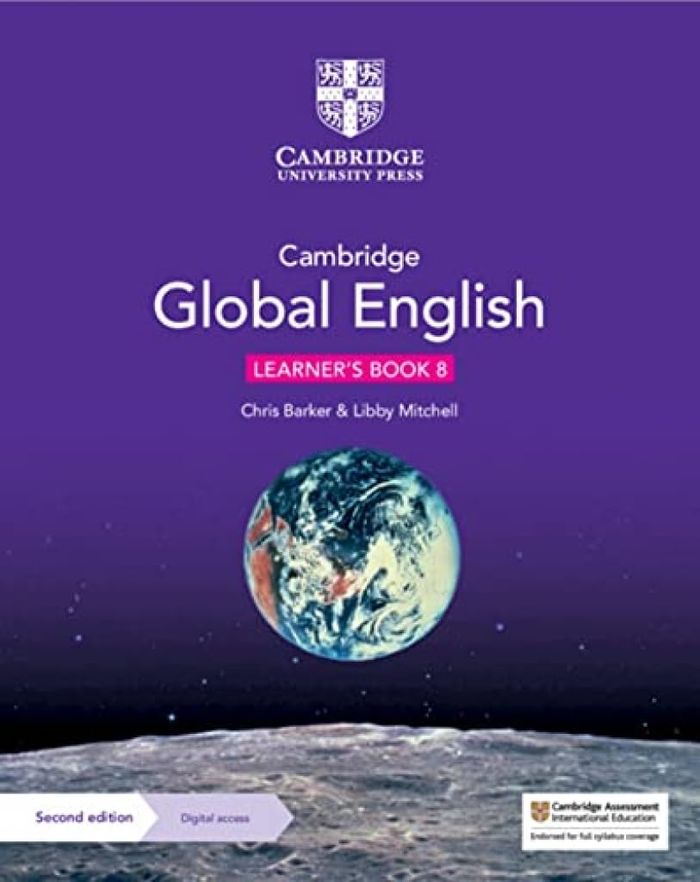 Couverture du livre « CAMBRIDGE LOWER SECONDARY GLOBAL ENGLISH - CAMBRIDGE GLOBAL ENGLISH LEARNER'S BOOK 8 WITH DIGITAL AC » de Barker/mitchell, librairie Les Contes Infusés à Corte