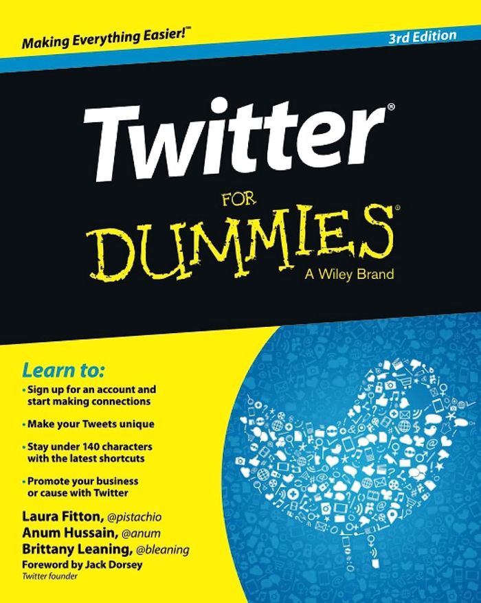 Couverture du livre « TWITTER FOR DUMMIES », librairie Les Contes Infusés à Corte