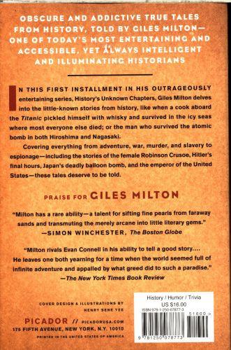 Quatrième de couverture de « WHEN HITLER TOOK COCAINE AND LENIN LOST HIS BRAIN »