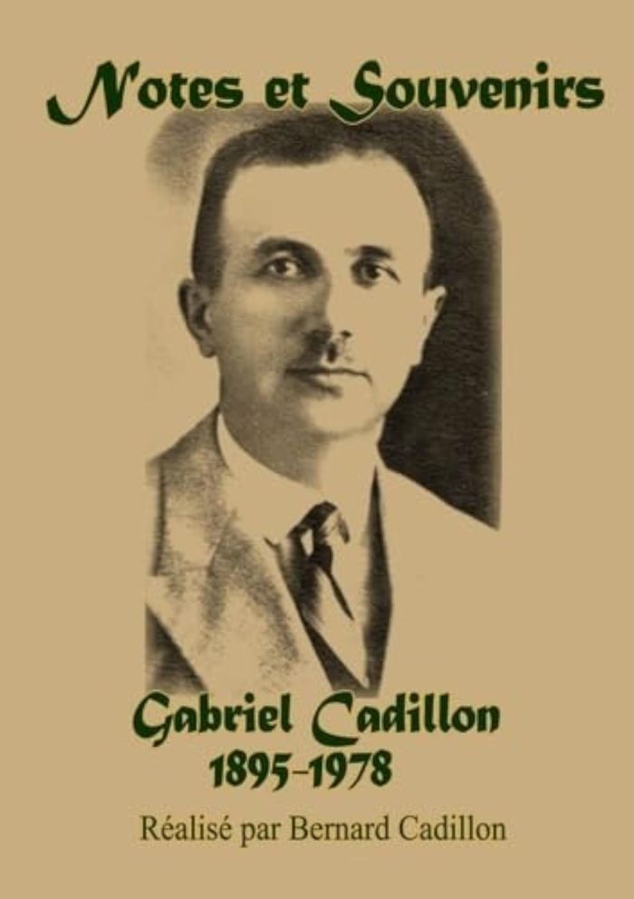 Couverture du livre « NOTES ET SOUVENIRS » de Gabriel Cadillon, librairie Les Contes Infusés à Corte