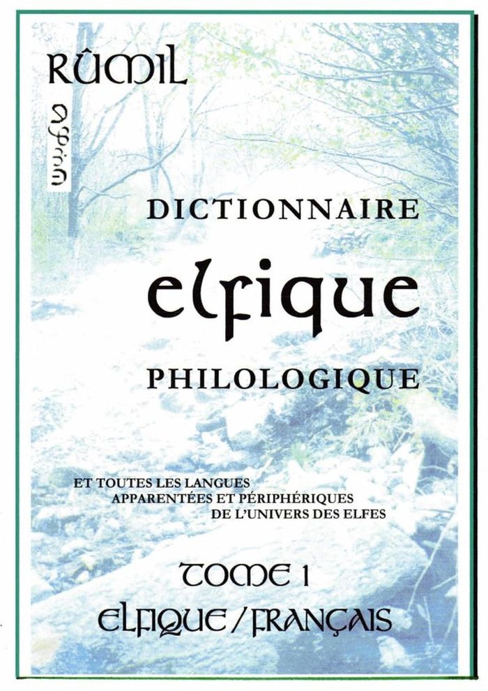 Couverture du livre « DICTIONNAIRE ELFIQUE PHILOLOGIQUE » de De Fournier De Bresc, librairie Les Contes Infusés à Corte