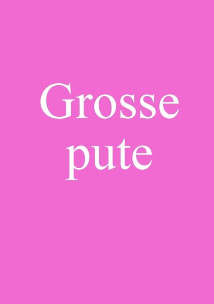 Couverture du livre « GROSSE PUTE » de Un Veritable Ami, librairie Les Contes Infusés à Corte