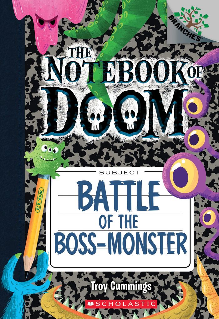 Couverture du livre « BATTLE OF THE BOSS-MONSTER: A BRANCHES BOOK (THE NOTEBOOK OF DOOM #13) - VOLUME 13 », librairie Les Contes Infusés à Corte