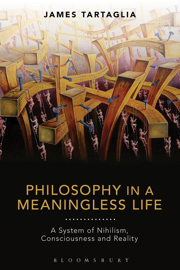 Couverture du livre « PHILOSOPHY IN A MEANINGLESS LIFE - A SYSTEM OF NIHILISM, CONSCIOUSNESS AND REALITY » de James Tartaglia, librairie Les Contes Infusés à Corte