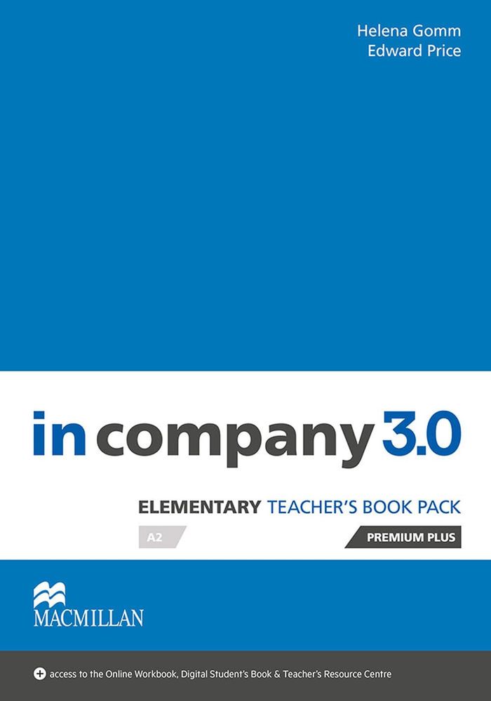 Couverture du livre « IN COMPANY 3.0 ELEMENTARY LEVEL TEACHER'S BOOK PREMIUM PLUS PACK » de Gomm/price, librairie Les Contes Infusés à Corte