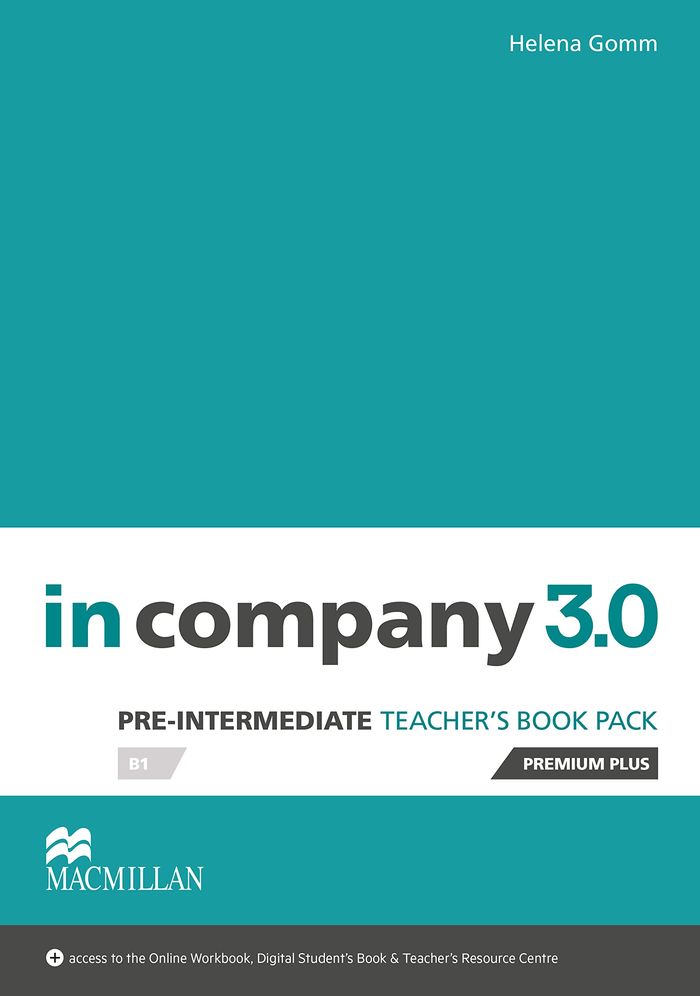 Couverture du livre « IN COMPANY 3.0 PRE-INTERMEDIATE LEVEL TEACHER'S BOOK PREMIUM PLUS PACK » de Helena Gomm, librairie Les Contes Infusés à Corte