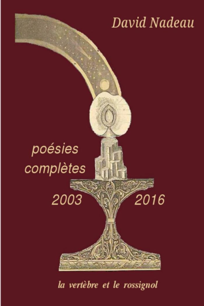Couverture du livre « POESIES COMPLETES (2003-2016) », librairie Les Contes Infusés à Corte