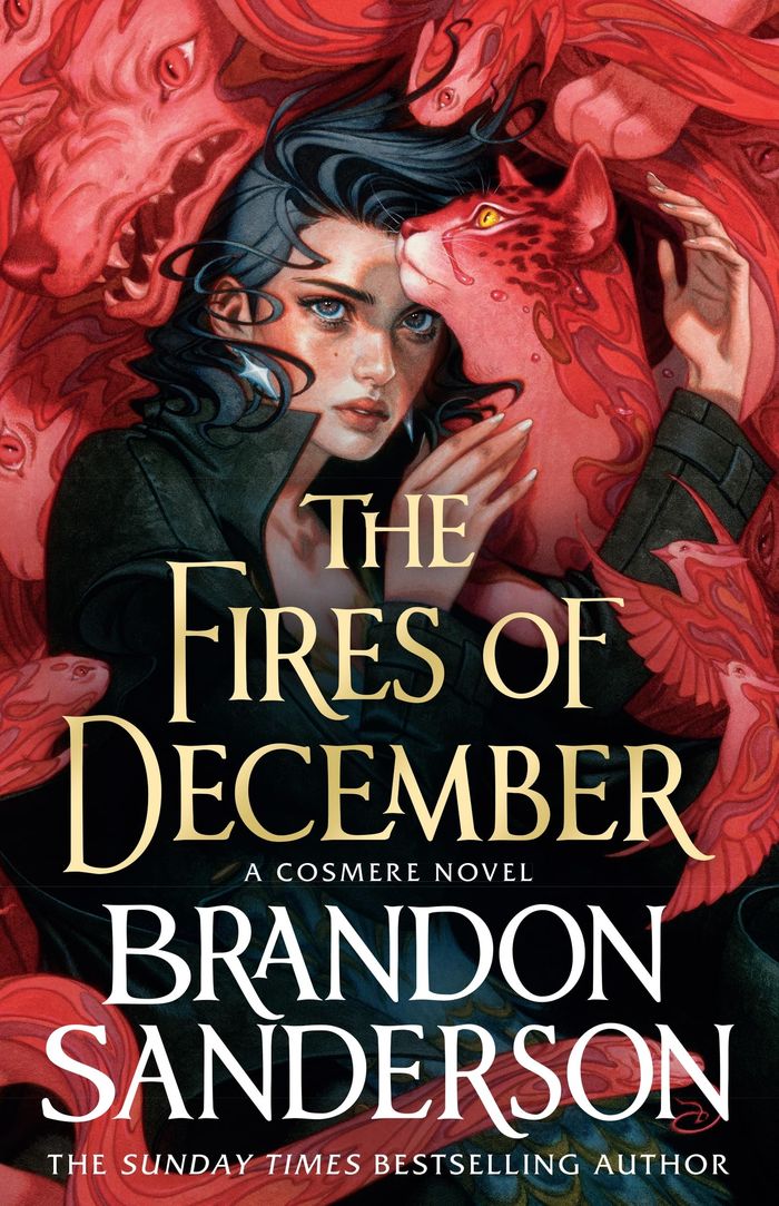 Couverture du livre « THE FIRES OF DECEMBER - A NOVEL OF HOID'S TRAVAILS » de Brandon Sanderson, librairie Les Contes Infusés à Corte