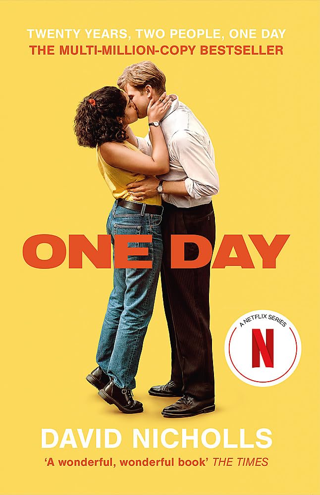 Couverture du livre « ONE DAY - NOW A MAJOR NETFLIX SERIES » de David Nicholls, librairie Les Contes Infusés à Corte