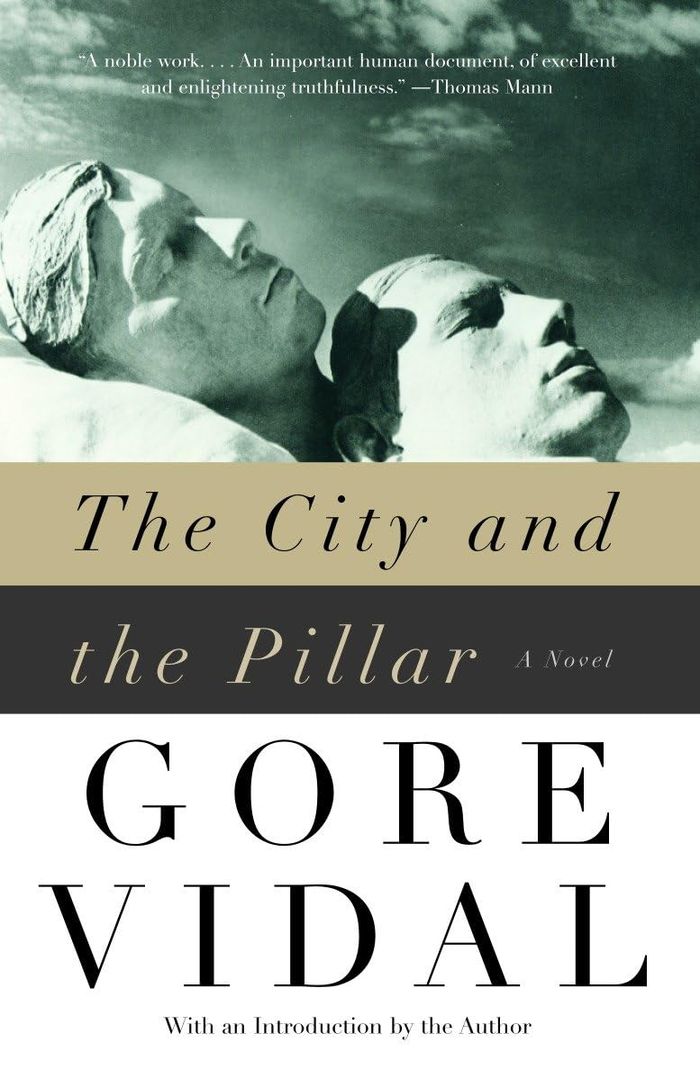 Couverture du livre « VINTAGE INTERNATIONAL - THE CITY AND THE PILLAR - A NOVEL » de Gore Vidal, librairie Les Contes Infusés à Corte