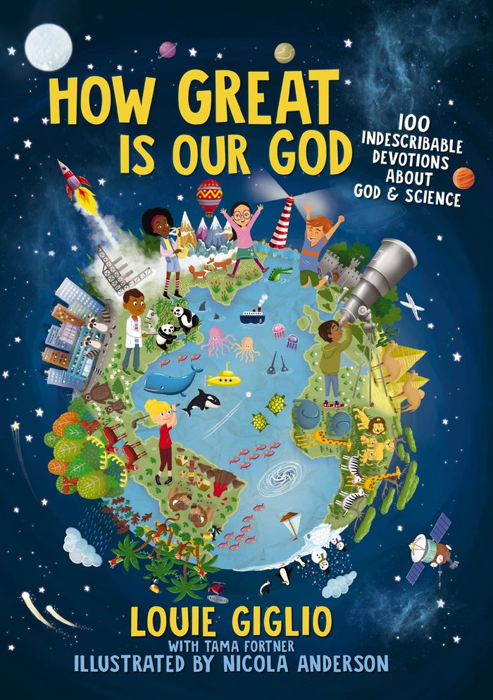 Couverture du livre « INDESCRIBABLE KIDS - HOW GREAT IS OUR GOD - 100 INDESCRIBABLE DEVOTIONS ABOUT GOD AND SCIENCE », librairie Les Contes Infusés à Corte