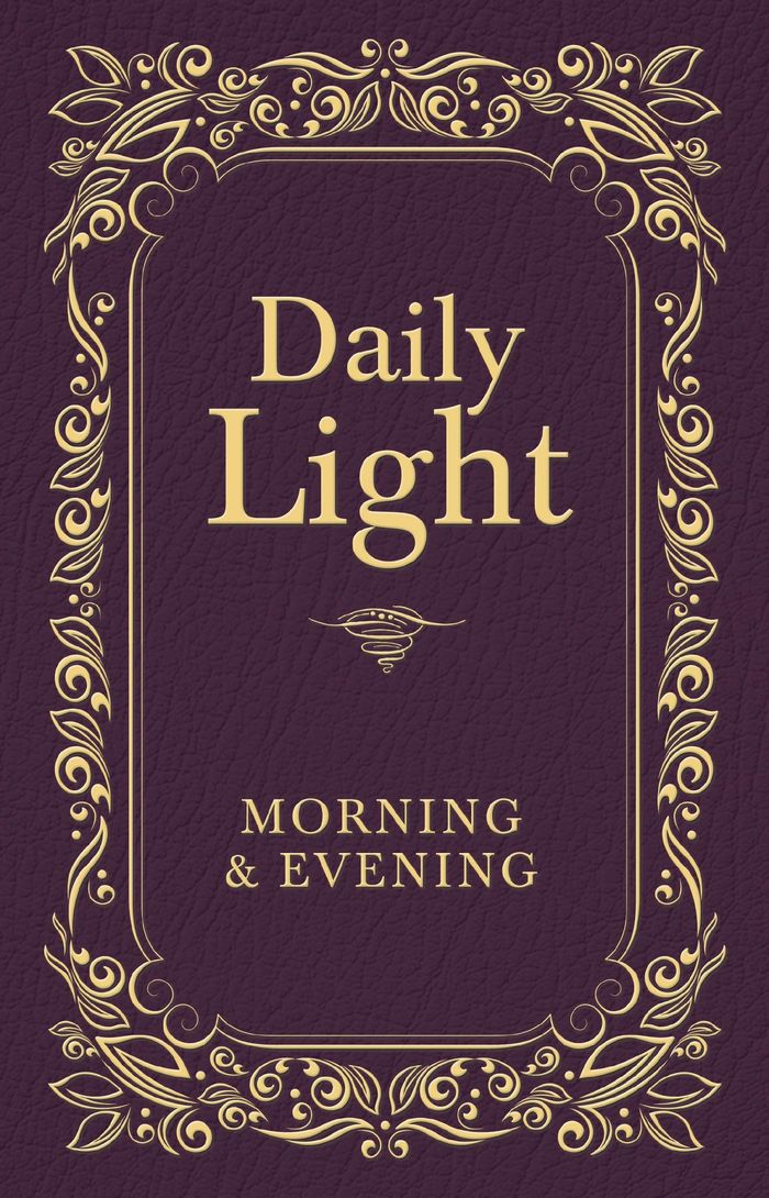 Couverture du livre « DAILY LIGHT: MORNING AND EVENING DEVOTIONAL - DAILY GUIDANCE FROM GOD'S WORD (A 365-DAY DEVOTIONAL) » de Xxx, librairie Les Contes Infusés à Corte