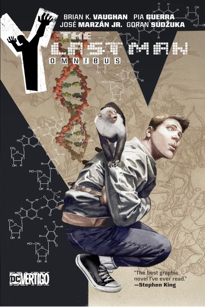 Couverture du livre « Y: THE LAST MAN OMNIBUS » de Vaughn Brian K., librairie Les Contes Infusés à Corte