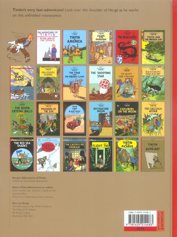 Quatrième de couverture de « Tintin and Alph-art »
