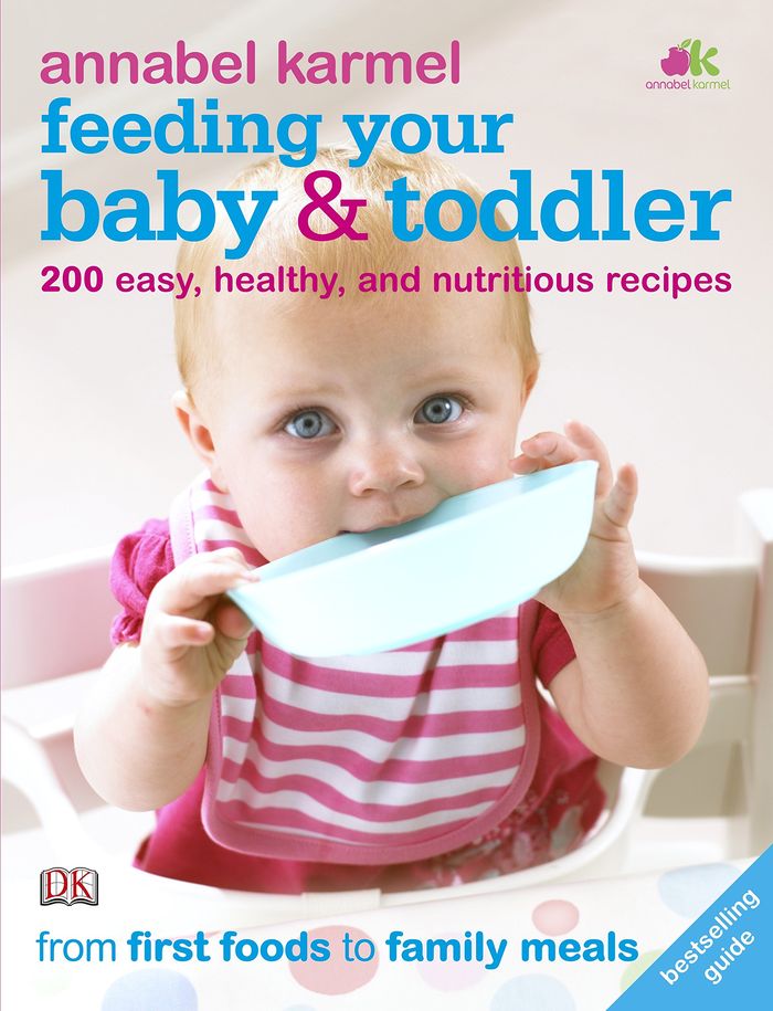 Couverture du livre « FEEDING YOUR BABY AND TODDLER » de Annabel Karmel, librairie Les Contes Infusés à Corte