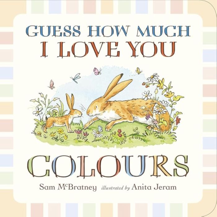 Couverture du livre « GUESS HOW MUCH I LOVE YOU: COLOURS » de Mcbratney, Sam, Jera, librairie Les Contes Infusés à Corte