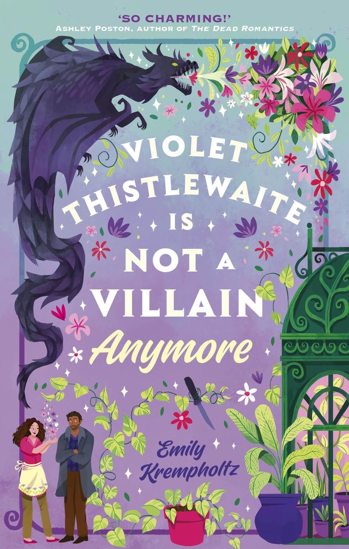 Couverture du livre « VIOLET THISTLEWAITE IS NOT A VILLAIN ANYMORE - A CHARMING, MUST-READ 2026 COSY FANTASY ROMANCE DEBUT » de Emily Krempholtz, librairie Les Contes Infusés à Corte