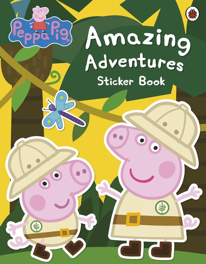 Couverture du livre « PEPPA PIG: AMAZING ADVENTURES STICKER BOOK » de Pig Peppa, librairie Les Contes Infusés à Corte