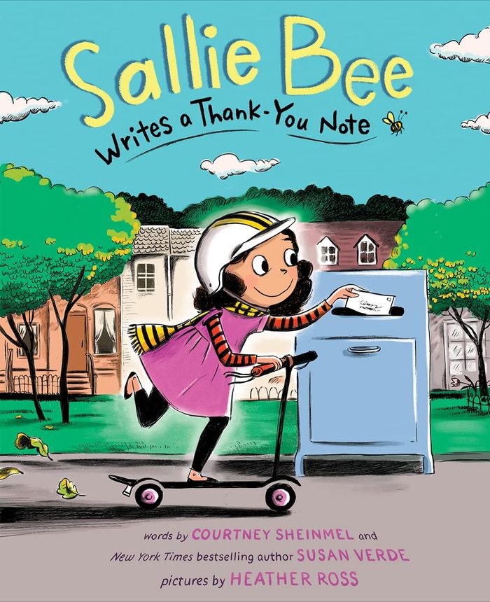 Couverture du livre « SALLIE BEE WRITES A THANK-YOU NOTE » de Verde/sheinmel/ross, librairie Les Contes Infusés à Corte