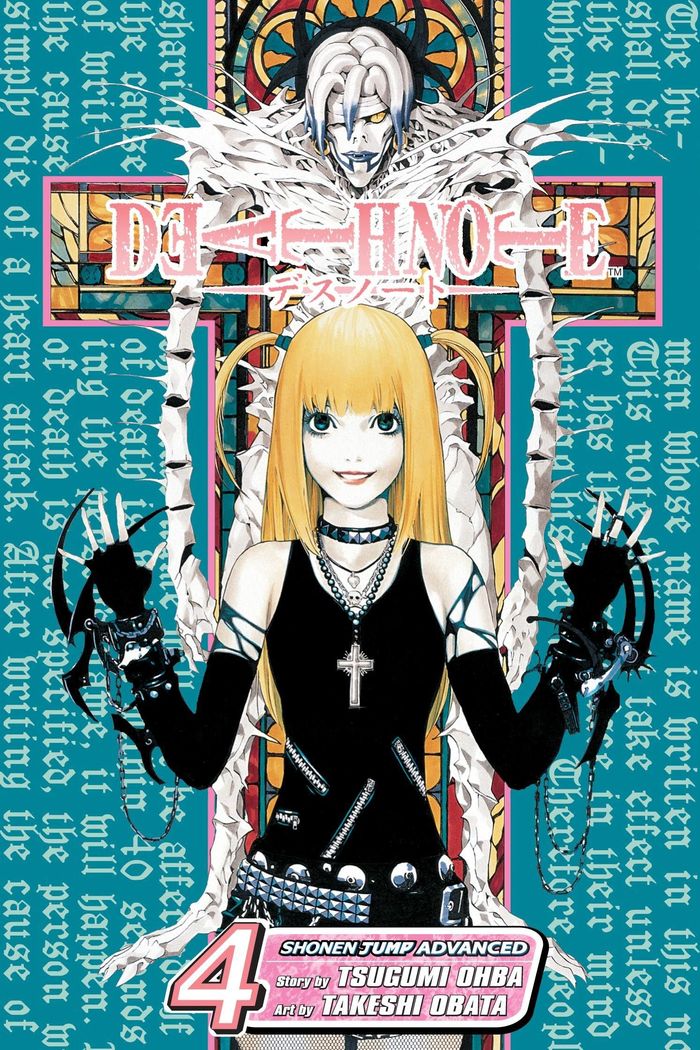 Couverture du livre « DEATH NOTE, VOL. 4 - VOLUME 4 - LOVE » de Ohba/obata, librairie Les Contes Infusés à Corte