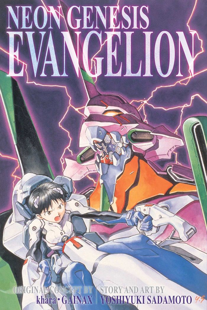 Couverture du livre « NEON GENESIS EVANGELION 3-IN-1 EDITION, VOL. 1 - VOLUME 1 - INCLUDES VOLS. 1, 2 & 3 », librairie Les Contes Infusés à Corte