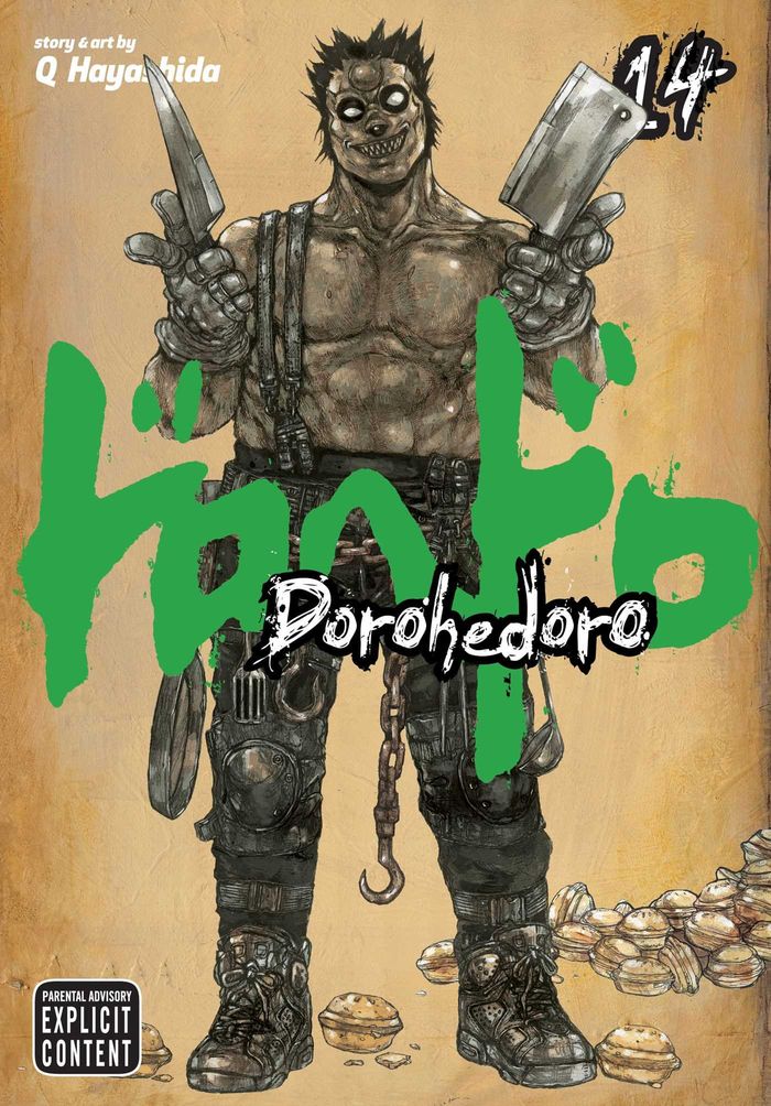 Couverture du livre « DOROHEDORO, VOL. 14 - VOLUME 14 » de Hayashida, librairie Les Contes Infusés à Corte
