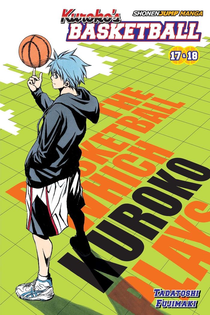 Couverture du livre « KUROKO'S BASKETBALL, VOL. 9 - VOLUME 9 - INCLUDES VOLS. 17 & 18 » de Tadatoshi Fujimaki, librairie Les Contes Infusés à Corte