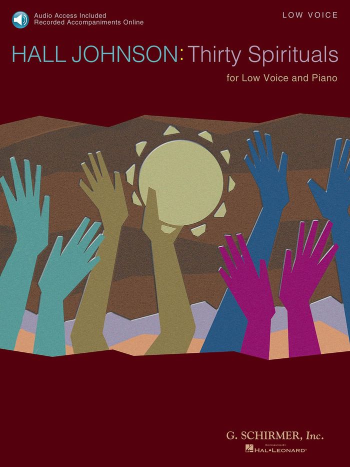 Couverture du livre « HALL JOHNSON: THIRTY SPIRITUALS FOR LOW VOICE (BOOK/CD) +CD » de Johnson, (arran Hall, librairie Les Contes Infusés à Corte