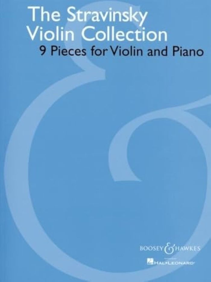 Couverture du livre « THE STRAVINSKY VIOLIN COLLECTION - NEUF PIECES. VIOLIN AND PIANO. » de Igor Stravinsky, librairie Les Contes Infusés à Corte