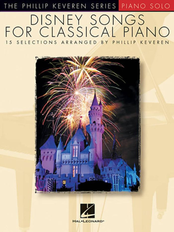 Couverture du livre « DISNEY SONGS FOR CLASSICAL PIANO - 15 SELECTIONS PIANO » de Keveren Phillip, librairie Les Contes Infusés à Corte