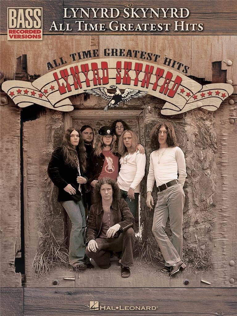 Couverture du livre « LYNYRD SKYNYRD - ALL TIME GREATEST HITS  GUITARE BASSE » de Auteurs Divers, librairie Les Contes Infusés à Corte
