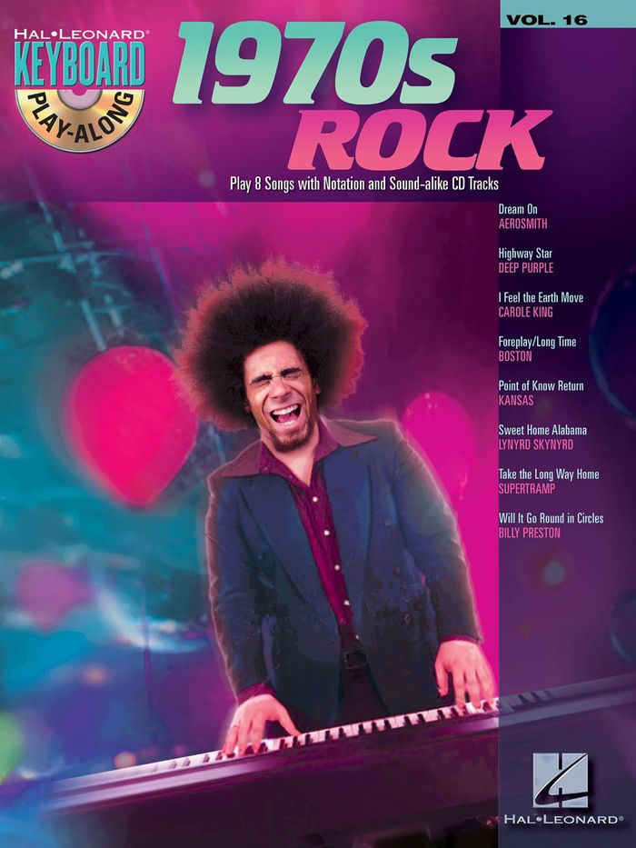 Couverture du livre « 1970S ROCK CLAVIER +CD » de Auteurs Divers, librairie Les Contes Infusés à Corte