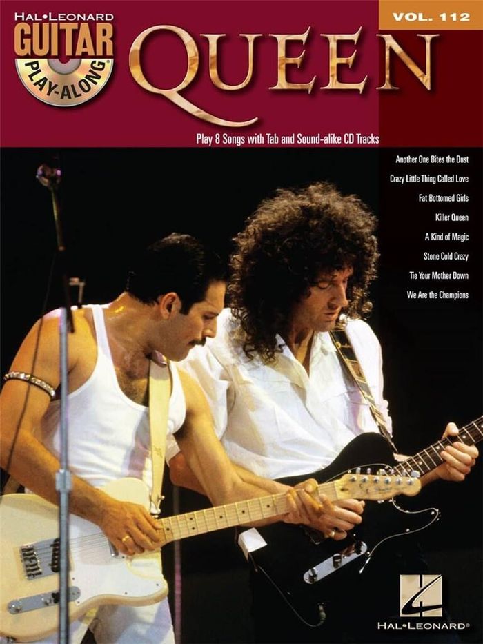 Couverture du livre « QUEEN : GUITAR PLAY-ALONG VOLUME 112 - RECUEIL + ENREGISTREMENT(S) EN LIGNE » de Auteurs Divers, librairie Les Contes Infusés à Corte