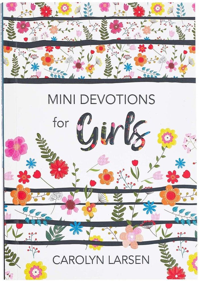 Couverture du livre « MINI DEVOTIONS FOR GIRLS », librairie Les Contes Infusés à Corte