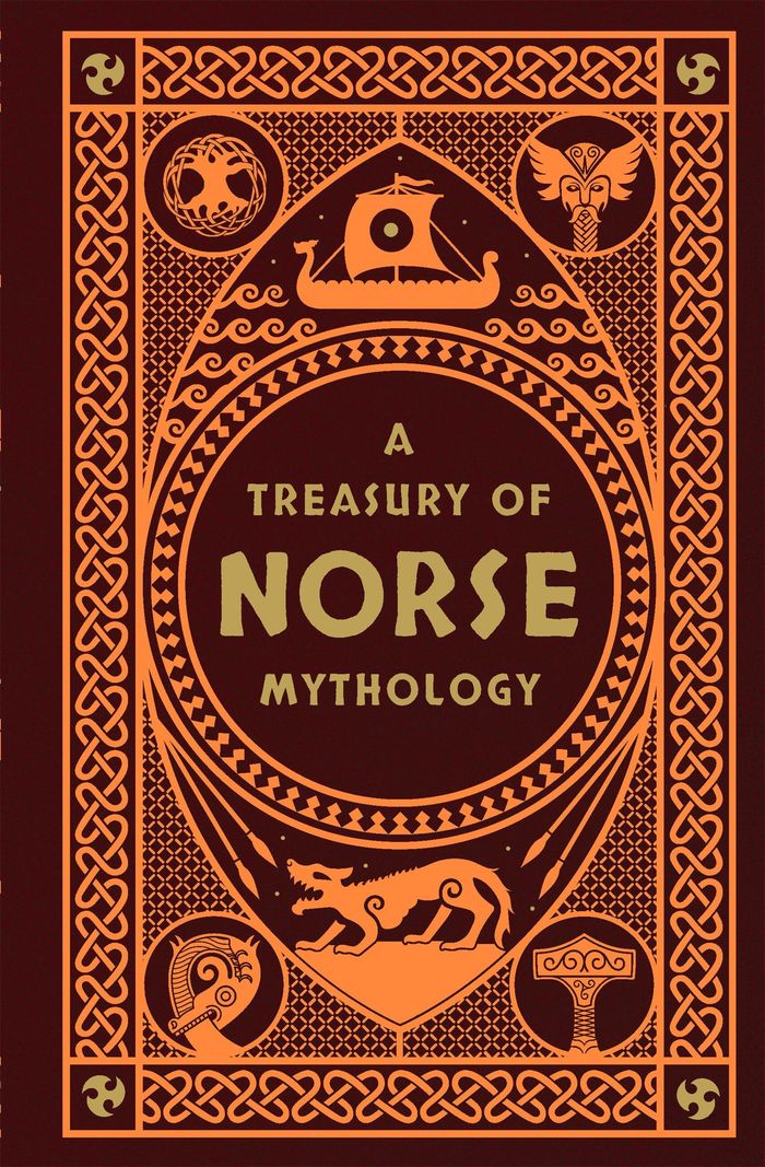Couverture du livre « A TREASURY OF NORSE MYTHOLOGY » de Guerber/adams, librairie Les Contes Infusés à Corte