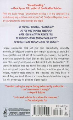 Quatrième de couverture de « REVIVE: STOP FEELING SPENT AND START LIVING AGAIN »