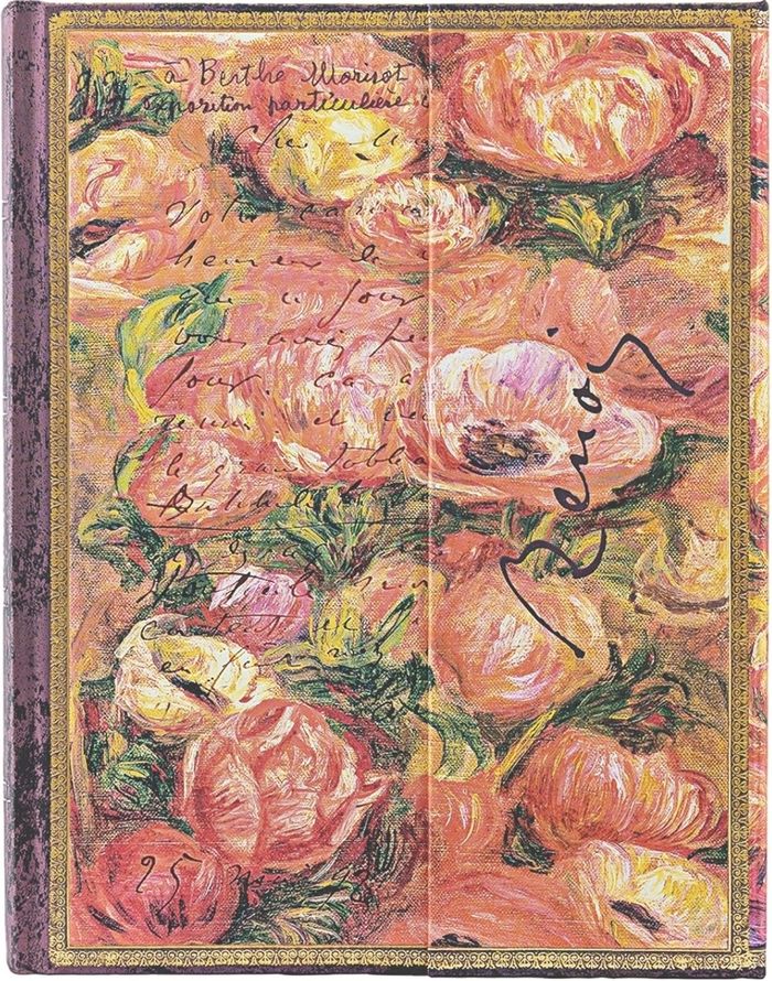 Couverture du livre « CARNET RIGIDE PAPERBLANKS RENOIR, LETTRE A MORISOT (1892) ULTRA LIGNE 144P. » de Xxx, librairie Les Contes Infusés à Corte