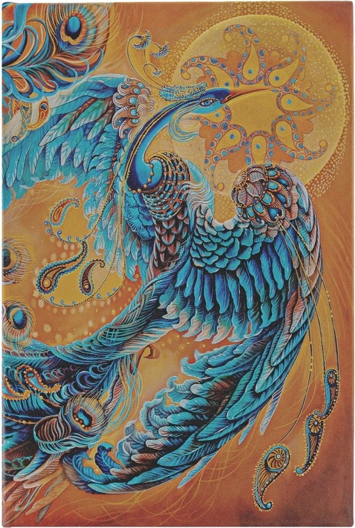 Couverture du livre « CARNET RIGIDE PAPERBLANKS OISEAU CELESTE MINI LIGNE 176P. » de Xxx, librairie Les Contes Infusés à Corte