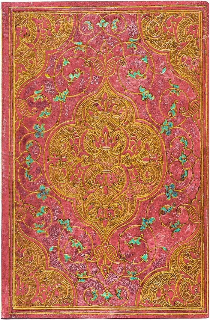Couverture du livre « CARNET SOUPLE PAPERBLANKS CHRONIQUES ROSES MIDI NON LIGNE 176P. » de Xxx, librairie Les Contes Infusés à Corte