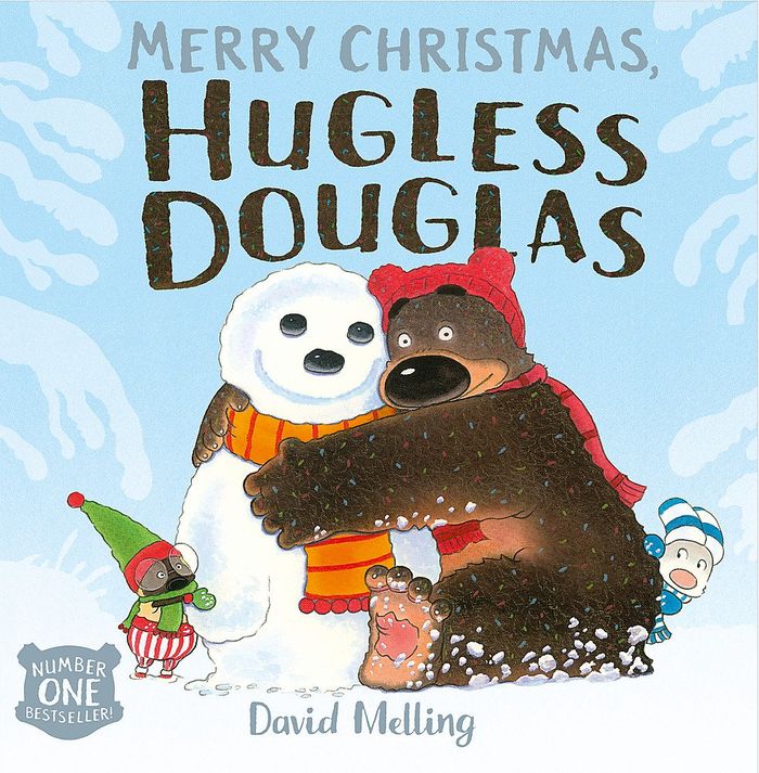 Couverture du livre « MERRY CHRISTMAS HUGLESS DOUGLAS » de Melling, David, librairie Les Contes Infusés à Corte