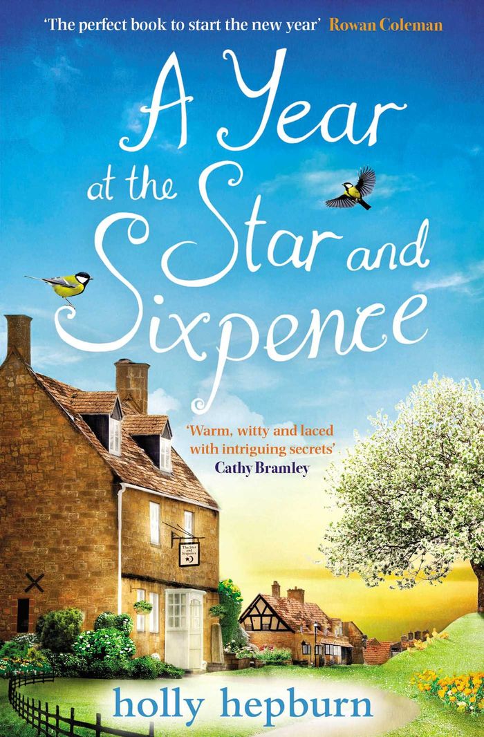 Couverture du livre « A YEAR AT THE STAR AND SIXPENCE » de Holly Hepburn, librairie Les Contes Infusés à Corte