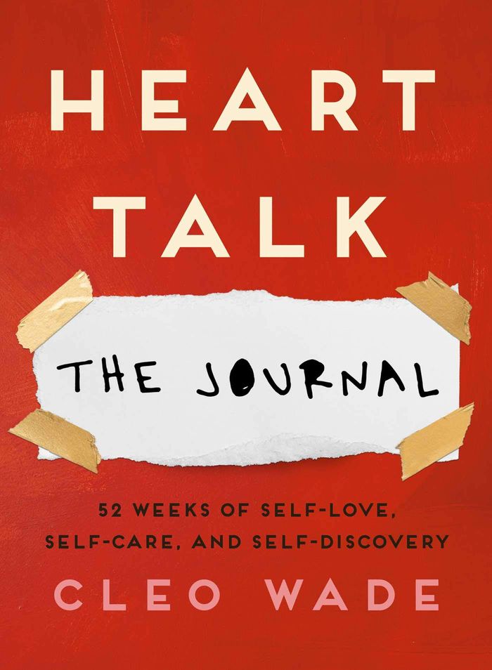 Couverture du livre « HEART TALK: THE JOURNAL - 52 WEEKS OF SELF-LOVE, SELF-CARE, AND SELF-DISCOVERY » de Cleo Wade, librairie Les Contes Infusés à Corte