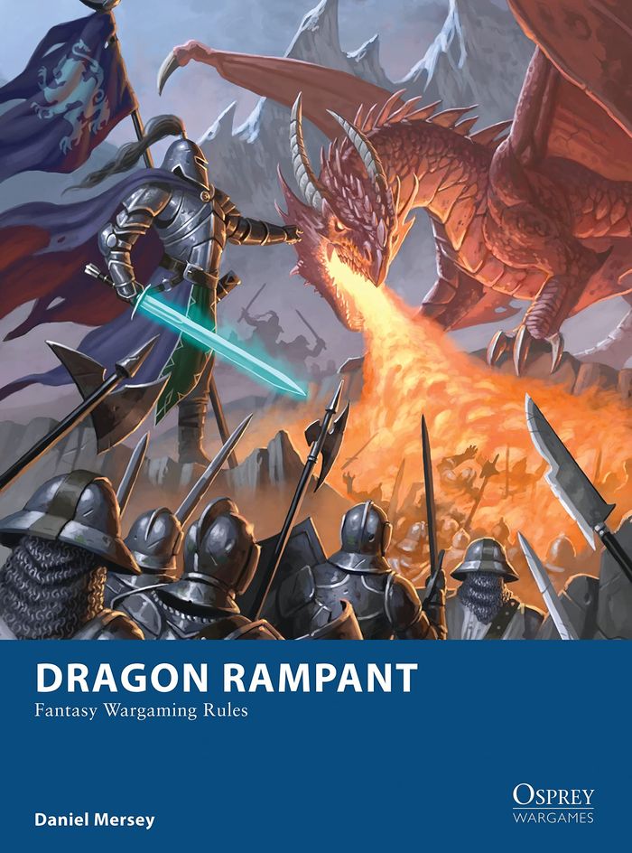 Couverture du livre « OSPREY WARGAMES - DRAGON RAMPANT - FANTASY WARGAMING RULES », librairie Les Contes Infusés à Corte