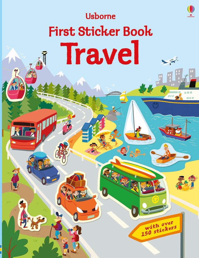 Couverture du livre « FIRST STICKER BOOKS - FIRST STICKER BOOK TRAVEL » de Watson/longcroft, librairie Les Contes Infusés à Corte