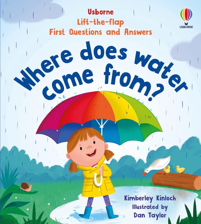 Couverture du livre « FIRST QUESTIONS AND ANSWERS: WHERE DOES WATER COME FROM? », librairie Les Contes Infusés à Corte