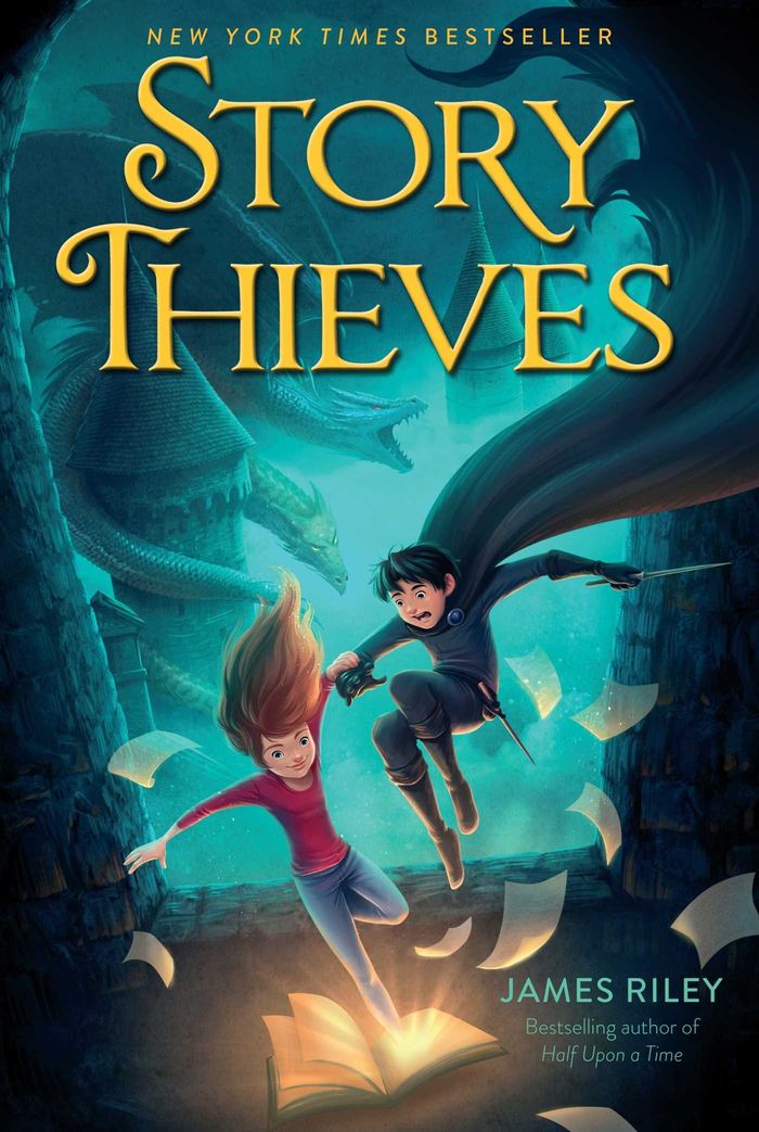 Couverture du livre « STORY THIEVES » de Riley, James, librairie Les Contes Infusés à Corte